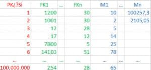 Fact table struct